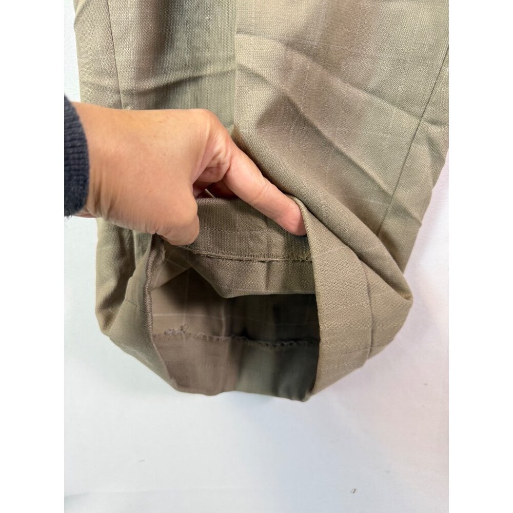 Linea Uomo Mens Dress Pants 100% Wool Window Pane Waist sz 43 Pleated Y2K Career - Picture 7 of 16